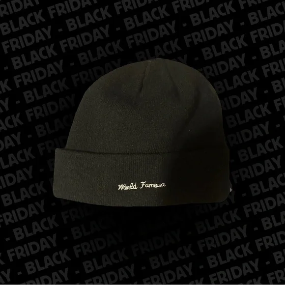 Supreme unisex black bandana box logo beanie